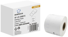 Renkforce Etikett tekercs Kompatibilis helyettesíti DYMO DYMO 99015 70 x 54 mm Papír Fehér 320 db Vé