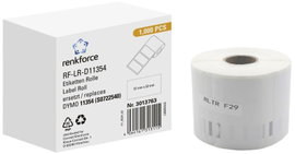 Renkforce Etikett tekercs Kompatibilis helyettesíti DYMO DYMO 11354, S0722540 57 x 32 mm Papír Fehér