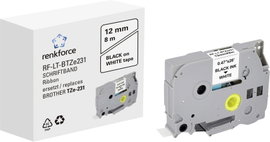 Feliratozó szalag Renkforce TZe RF-LT-BTZe231 Szalagszín: Fehér Szövegszín:Fekete 12 mm 8 m