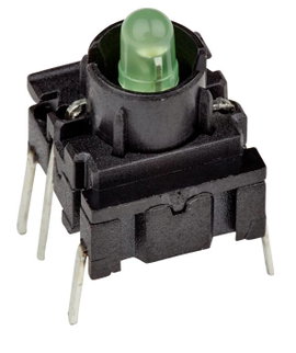 MEC 3FTH920 Multimec 3F Series Kapcsoló 24 V 50 mA Nyomó Zöld (H x Sz x Ma) 10 x 10 x 10.40 mm IP67 