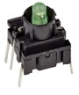 MEC 3FTH920 Multimec 3F Series Kapcsoló 24 V 50 mA Nyomó Zöld (H x Sz x Ma) 10 x 10 x 10.40 mm IP67 bélyegkép