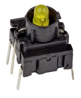 MEC 3FTH940 Multimec 3F Series Kapcsoló 24 V 50 mA Nyomó Sárga (H x Sz x Ma) 10 x 10 x 10.40 mm IP67