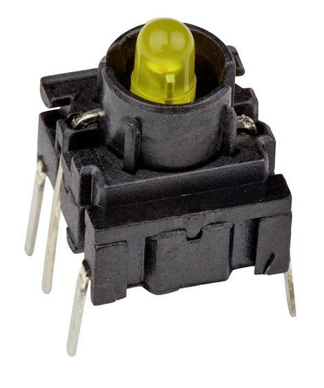 MEC 3FTH940 Multimec 3F Series Kapcsoló 24 V 50 mA Nyomó Sárga (H x Sz x Ma) 10 x 10 x 10.40 mm IP67
