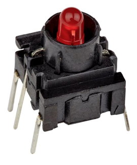 MEC 3FTH980 Multimec 3F Series Kapcsoló 24 V 50 mA Nyomó Piros (H x Sz x Ma) 10 x 10 x 10.40 mm IP67