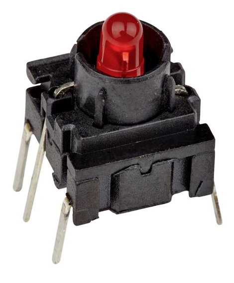 MEC 3FTH980 Multimec 3F Series Kapcsoló 24 V 50 mA Nyomó Piros (H x Sz x Ma) 10 x 10 x 10.40 mm IP67