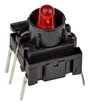 MEC 3FTH980 Multimec 3F Series Kapcsoló 24 V 50 mA Nyomó Piros (H x Sz x Ma) 10 x 10 x 10.40 mm IP67 bélyegkép