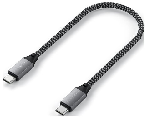 Satechi USB C kábel USB 3.2 Gen2 (USB 3.1 Gen2) USB-C® dugó 0.25 m Antracit ST-TCC10M 2. kép