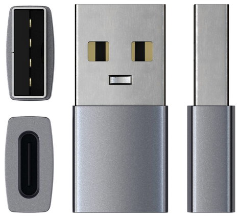 Satechi USB 3.1 Gen 1 (USB3.0) Átalakító [1x USB-C® dugó - 1x USB-A, USB 3.1 Gen 1] ST-TAUCM 4. kép