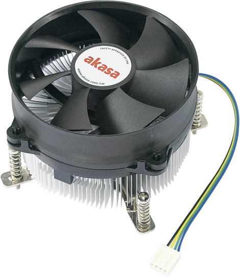 Processzor hűtő ventilátorral, CPU hűtő, Akasa AK-CCE-7105EP