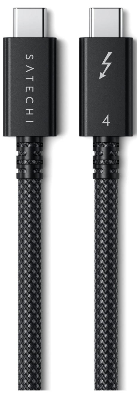 Satechi Thunderbolt™ kábel Thunderbolt™ 4 USB-C® 1 m Fekete, Ezüst ST-YTB100K 3. kép