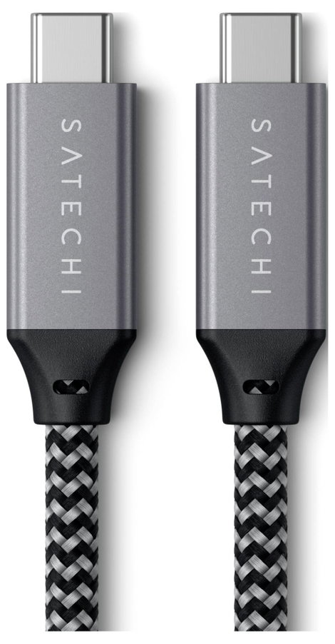 Satechi USB C kábel USB4™ USB-C® dugó 0.25 m Szürke ST-U4C25M 2. kép