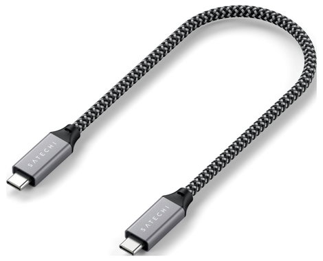 Satechi USB C kábel USB4™ USB-C® dugó 0.25 m Szürke ST-U4C25M 3. kép