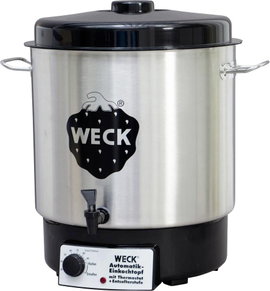 WECK Weck Gyorsfőző Facsaróval Nemesacél, Fekete