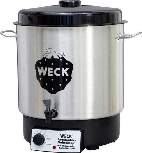 WECK Weck Gyorsfőző Facsaróval Nemesacél, Fekete