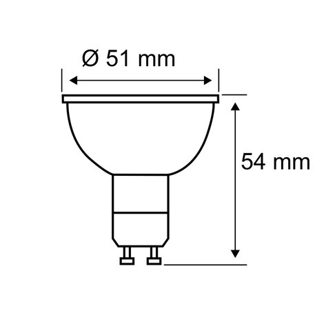 Paulmann 28927 LED EEK G (A - G) GU10 Reflektor 7 W Semleges fehér (Ø x Ma) 51 mm x 54 mm 1 db 3. kép
