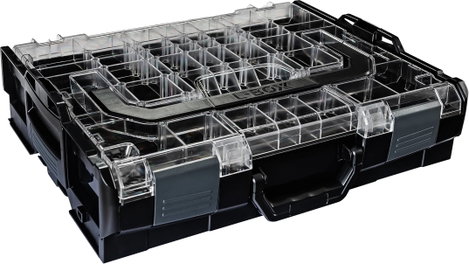 BS Systems L-BOXX 102 6100000362 Szerszámos láda tartalom nélkül ABS Fekete, Átlátszó (H x Sz x Ma)