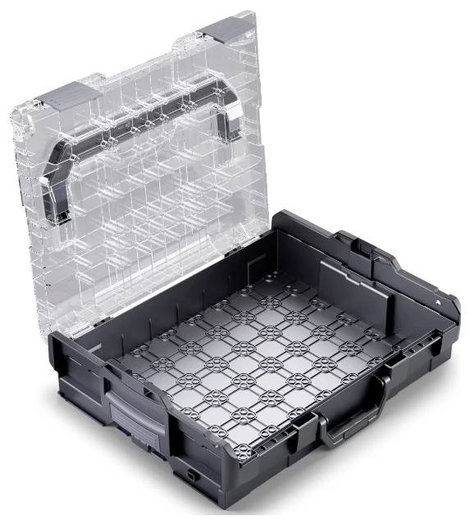BS Systems L-BOXX 102 6100000362 Szerszámos láda tartalom nélkül ABS Fekete, Átlátszó (H x Sz x Ma) 3. kép