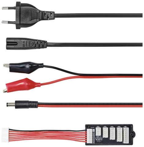 Reely V-Charger ECO 80 Modell multifunkciós töltő 100 V, 240 V, 12 V 10 A Ólom, NiMH, NiCd, LiPolime 4. kép