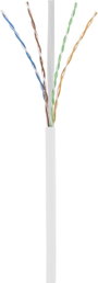 Renkforce RF-5043890 RJ45 Hálózati kábel, patchkábel CAT 6 U/UTP 0.25 m Fehér Védővel, Halogénmentes 3. bélyegkép