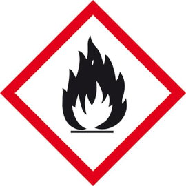 SafetyMarking 21.B1013 GHS veszély piktogramm 02 Láng Öntapadó fólia (Sz x Ma) 100 mm x 100 mm 1 db