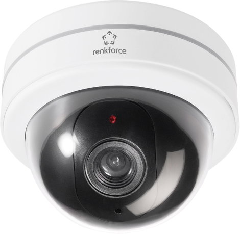 Dóm álkamera villogó LED-del, 3 V, 126 mm, Dummy Dome