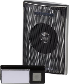 Vezeték nélküli csengő max. 200m, 433MHz, ezüst-fekete, Heidemann HX 70846