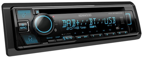 Kenwood KDC-BT560DAB Autórádió Kormány távirányító csatlakozó, Bluetooth kihangosító, DAB + tuner