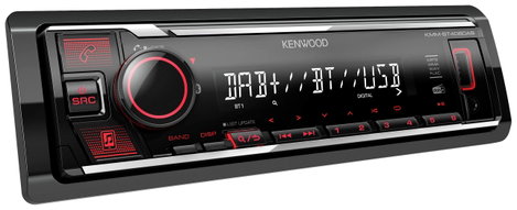 Kenwood KMMBT408DAB Autórádió Bluetooth kihangosító, Kormány távirányító csatlakozó, DAB + tuner