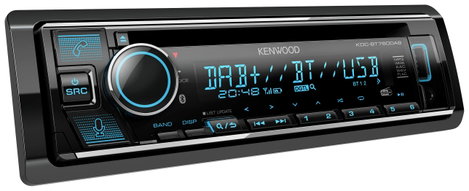 Kenwood KDC-BT760DAB Autórádió DAB + tuner, Bluetooth kihangosító, Kormány távirányító csatlakozó
