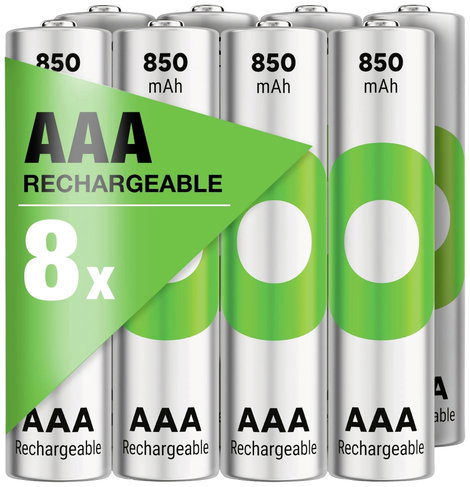 GP Mikroakku ReCyko NiMH 850 mAh 1.2 V 8 db