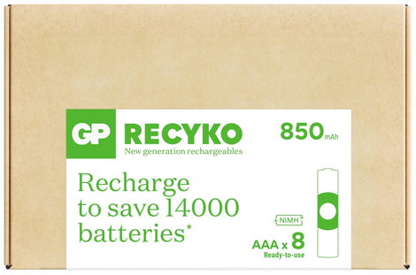GP Mikroakku ReCyko NiMH 850 mAh 1.2 V 8 db 3. kép