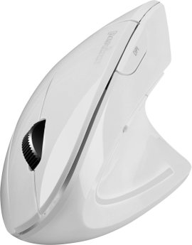 Perixx PERIMICE-813 W Ergonomikus egér Rádiójel vezérlésű, Bluetooth™ Fehér