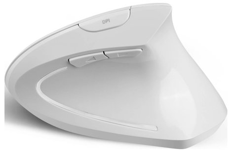 Perixx PERIMICE-813 W Ergonomikus egér Rádiójel vezérlésű, Bluetooth™ Fehér 3. kép