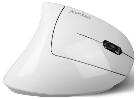 Perixx PERIMICE-813 W Ergonomikus egér Rádiójel vezérlésű, Bluetooth™ Fehér 4. kép