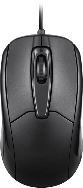 Perixx PERIMICE-209 C Black WLAN egér Vezetékes Optikai Fekete 3 Gombok 1000 dpi