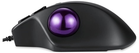 Perixx PERIMICE-520 Ergonomikus egér Vezetékes Fekete 8 Gombok 2 dpi Trackball-lal 3. kép