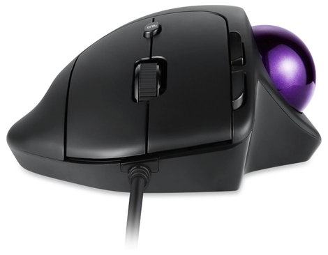 Perixx PERIMICE-520 Ergonomikus egér Vezetékes Fekete 8 Gombok 2 dpi Trackball-lal 6. kép