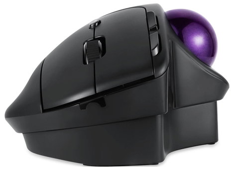 Perixx PERIMICE-720 WLAN egér Rádiójel vezérlésű, Bluetooth™ Fekete 600 dpi, 1600 dpi Trackball-lal 4. kép