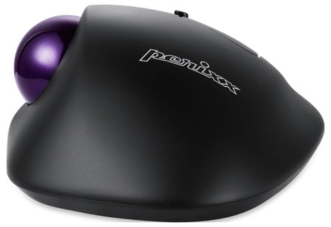 Perixx PERIMICE-720 WLAN egér Rádiójel vezérlésű, Bluetooth™ Fekete 600 dpi, 1600 dpi Trackball-lal 8. kép