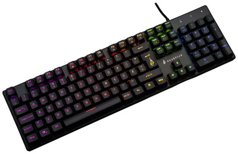 Surefire Gaming KingPin M2 Vezetékes, USB Gamer billentyűzet német, QWERTZ Fekete Világít, Multimédi 3. kép