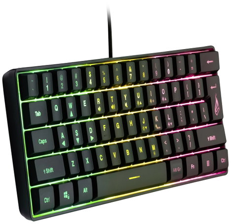 Surefire Gaming KingPin X1 Vezetékes, USB Gamer billentyűzet US angol, QWERTY, Windows Fekete Világí 2. kép