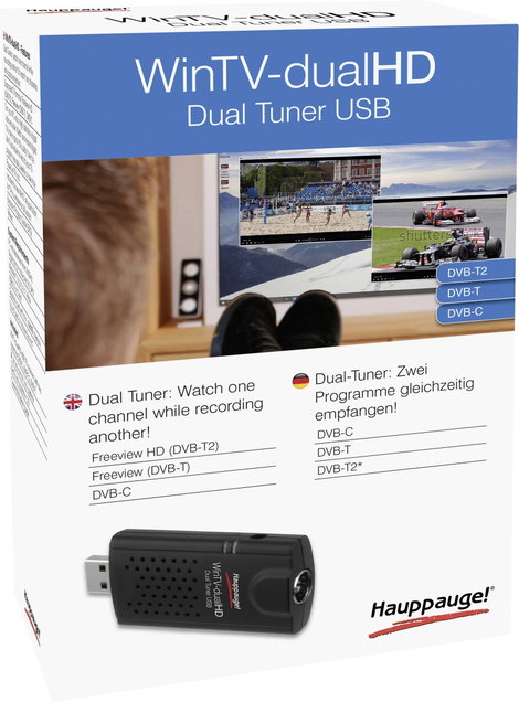 Hauppauge WinTV-dualHD TV stick Távirányítóval Tunerek száma: 2 3. kép