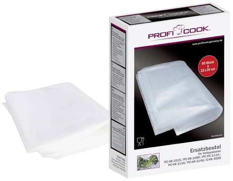 Profi Cook 8910151 50x vákuumzacskó kicsi 22x30cm