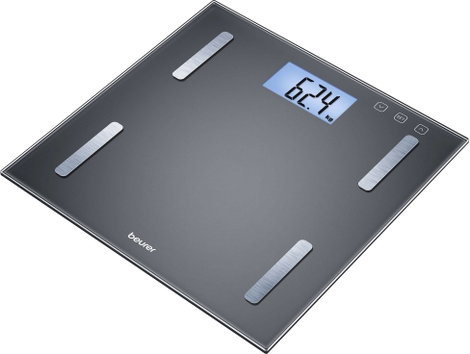 Beurer BF180 Testzsíranalizáló mérleg Mérési tartomány (max.)=180 kg Fekete