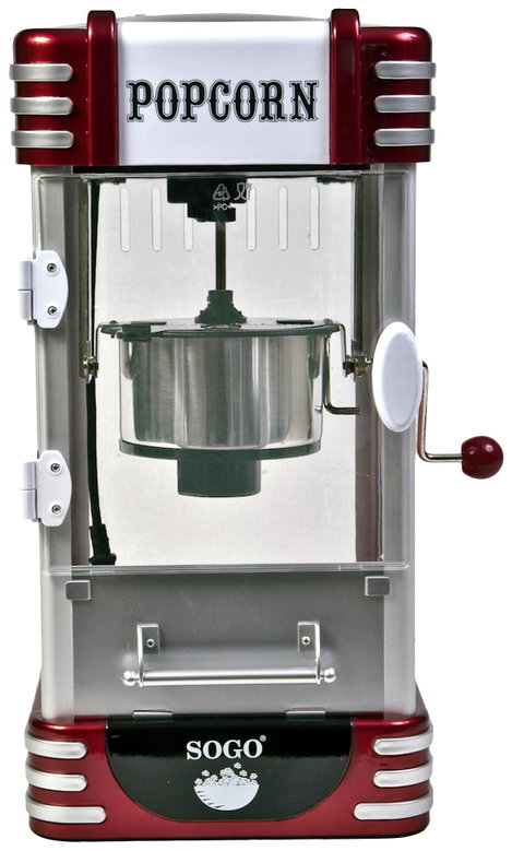 SOGO Human Technology PAL-SS-11350 Popcorn készítő Ezüstpiros 2. kép