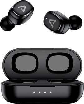 Lamax Dots3 In Ear headset Bluetooth® Stereo Fekete Elemtöltés kijelzés, Töltőtok, Hangerő szabályoz