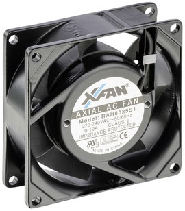 Axiális ventilátor 230 V/AC 24 m³/h, 80 x 80 x 25 mm X-Fan RAH8025S1