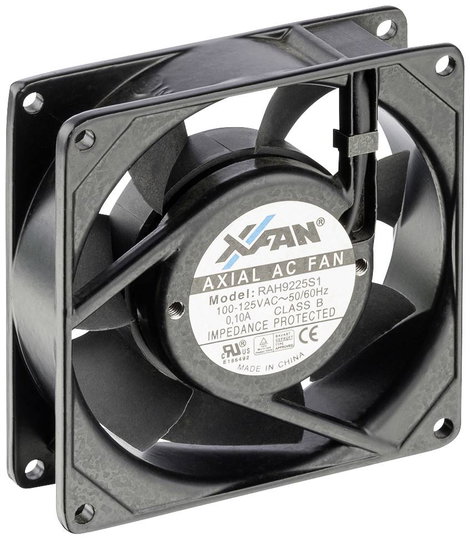 Axiális ventilátor 230 V/AC 34 m³/h 92 x 92 x 25 mm X-Fan RAH9225S1
