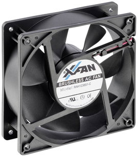 Axiális ventilátor 230 V/AC 180 m³/h 120 x 120 x 38 mm X-Fan RAH1238S1-C