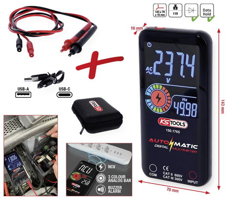 KS Tools 150.1765 Kézi multiméter 2. kép